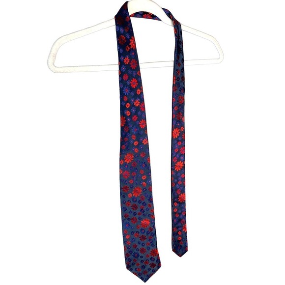 Italian Maus & Hoffman Floral Men's Silk Tie
